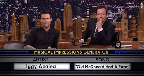 how jimmy fallon's musical impressions are fake